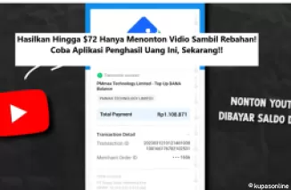 Hasilkan Hingga $72 Hanya Menonton Vidio Sambil Rebahan! Coba Aplikasi Penghasil Uang Ini, Sekarang!!