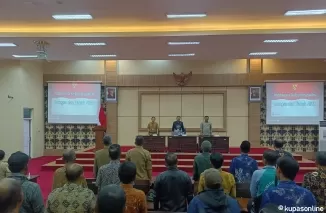 Acara sosialisasi Program Perhutanan Sosial dan Penataan Batas Persetujuan Pelepasan Kawasan Hutan (PPTPKH) oleh Pemkab Blitar