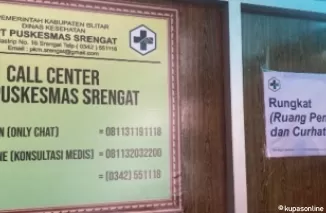 Foto ruang pengaduan dan curhat program Rungkat Puskesmas Srengat