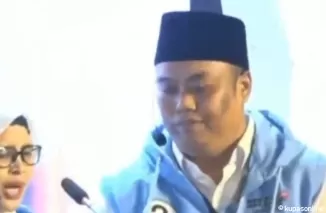 Foto paslon Mak Rini- Mas Goni dalam Debat Publik ke dua pilkada Kab Blitar