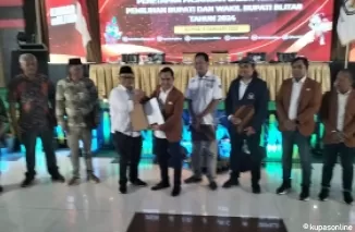 Resmi  KPU Kabupaten Blitar menetapkan Rijanto-Beky sebagai Bupati dan Wakil Bupati Blitar terpilih