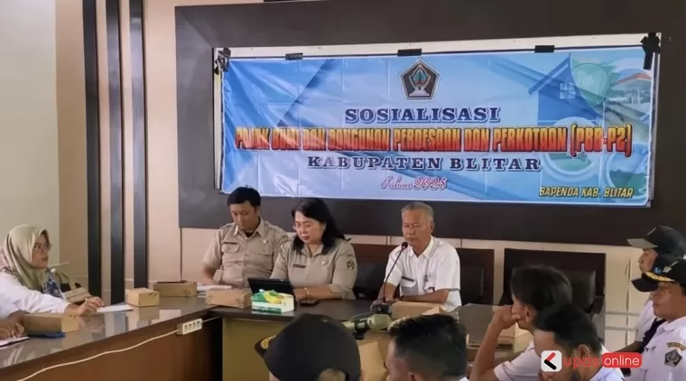 Sosialisasi PBB P2 oleh Bapenda Kab Blitar di Kec Wates