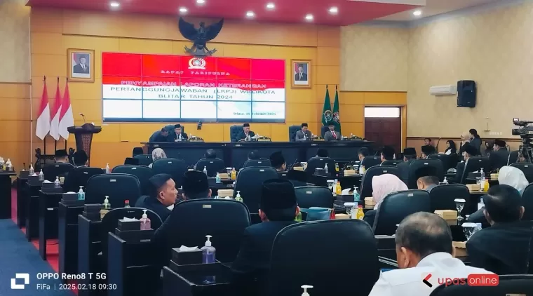 Sidang Paripurna DPRD Kota Blitar terkait LKPJ Walikota Blitar 2024