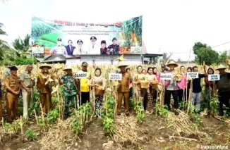 Wabup Blitar Beky Herdiansyah hadiri panen raya jagung di Desa Balerejo