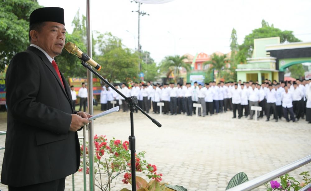 Bupati Merangin Jadi Inspektur Upacara Peringatan Hari Amal Bhakti Kemenag Ke-74