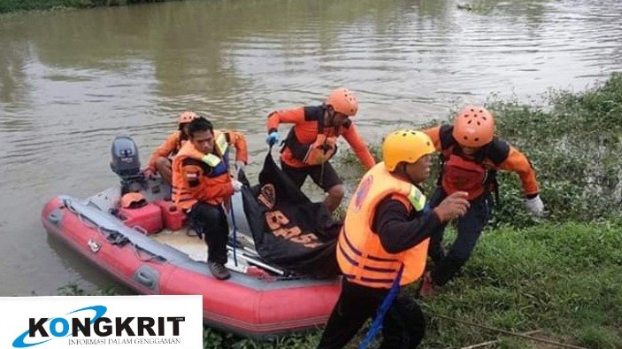 Tubuh Pelajar SMP Yang Hilang Terseret Arus Sungai Grudo, Ditemukan Dalam Keadaan Sudah Meninggal