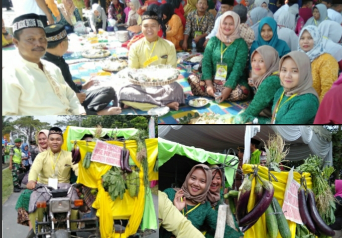 Sukajadi Ikut Karnaval dan Makan Nasi Ambengan Pada HUT Sergai Ke 16 Tahun 2020