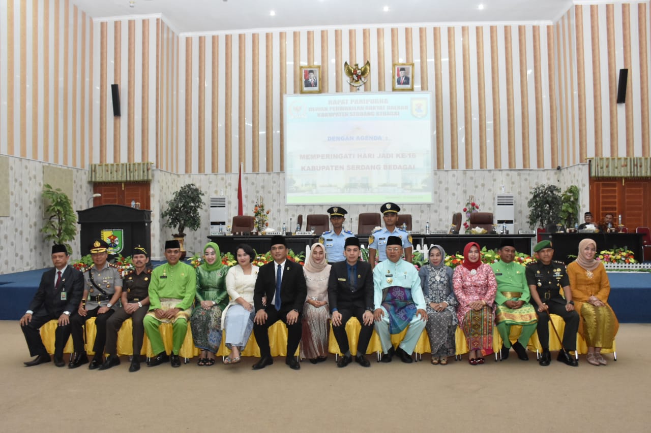 DPRD Sergai Gelar Rapat Paripurna Istimewa Dalam Rangka HUT Ke-16 Tahun Sergai