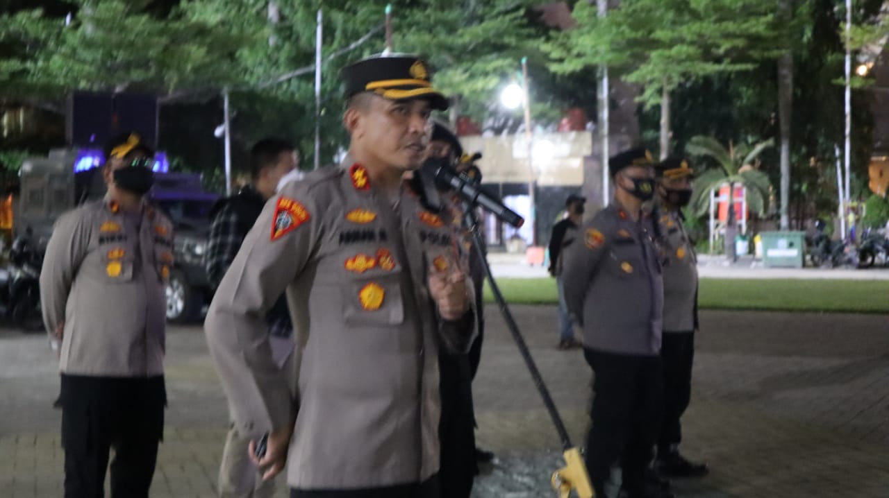 Polrestabes Medan Gelar Apel Sispamkota Pengamanan Malam Takbiran