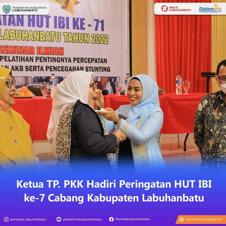 Peringatan Ikatan Bidan Indonesia (IBI) Ke-71 Dihadiri Ketua Tim Penggerak PKK Kab.Labuhanbatu