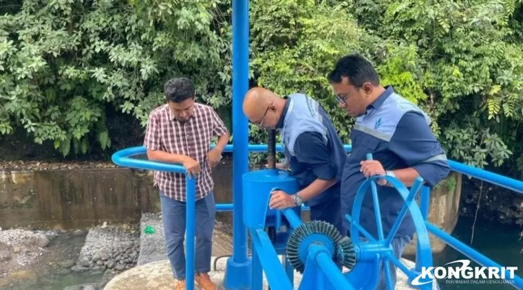 Menghadapi Musim Kemarau, Perumda Air Minum Kota Padang Perbaiki Mercu Intake Palukahan