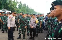 Panglima TNI dan Kapolri Tinjau Pengamanan di TPS