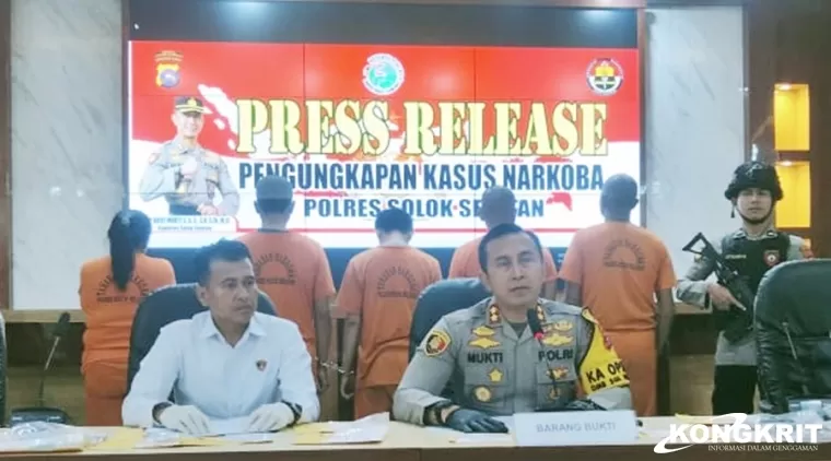 Operasi Anti-Narkoba, Polres Solok Selatan Tangkap 13 Tersangka dalam Dua Bulan Pertama 2024