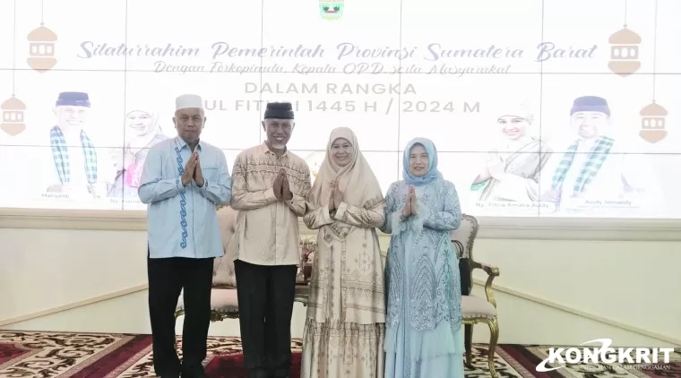 Bupati dan Wakil Bupati Pasaman Barat Hadiri Open House di Auditorium Gubernuran Sumatera Barat