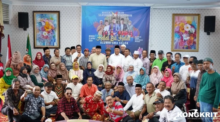 Halal Bihalal Alumni Tagarso SMA Solok Angkatan 79-82, Suarakan Otewe Sumbar untuk Epyardi Asda