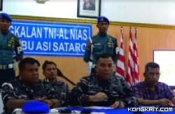 Komandan Lanal Nias Kolonel Laut Wishnu Ardiansyah. (Foto: Okezone.com)