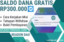 Ilustrasi Aplikasi Penghasil Uang ReadON DAO (foto: Youtuber Naufal354/Canva)