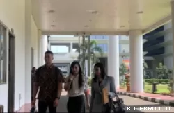 Sandra Dewi saat tiba di Kejagung. (Foto. detik.com)