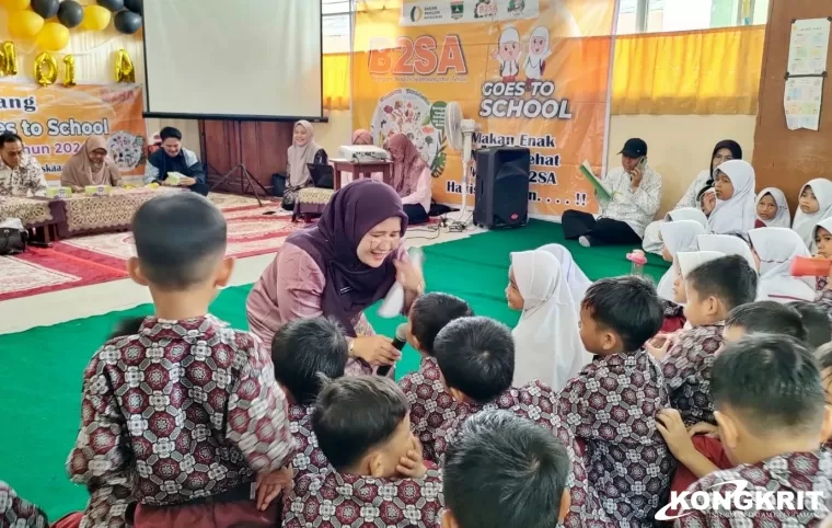 B2SA Goes To School Ketua TP PKK Yusrita Ajak Orang Tua Perhatikan Makanan dan Gizi Anak