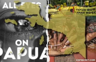 36.000 Hektar Boven Digoel Papua Akan Dibabat, All Eyes On Papua Jadi Wujud Krisis Suku Awyu dan Moi. (Foto : Dok. Kongkrit.com)