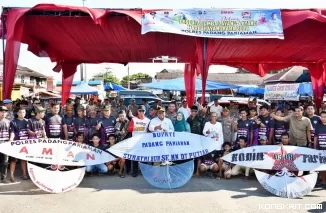 Peringati HUT Bhayangkara ke-78, Bupati Padang Pariaman Resmikan Festival Lomba Layang-layang