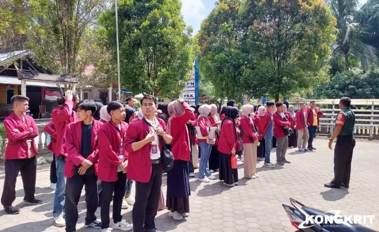 Babinsa Koramil 03Sungai Sariak Hadiri Penyambutan Mahasiswa KKN di Nagari Balah Aie Utara