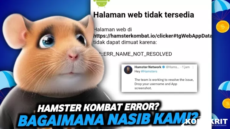 Hamster Combat Eror! Update Atau Tanda-Tanda Listing Ini Penjelasannya. (Foto : Dok. Istimewa)