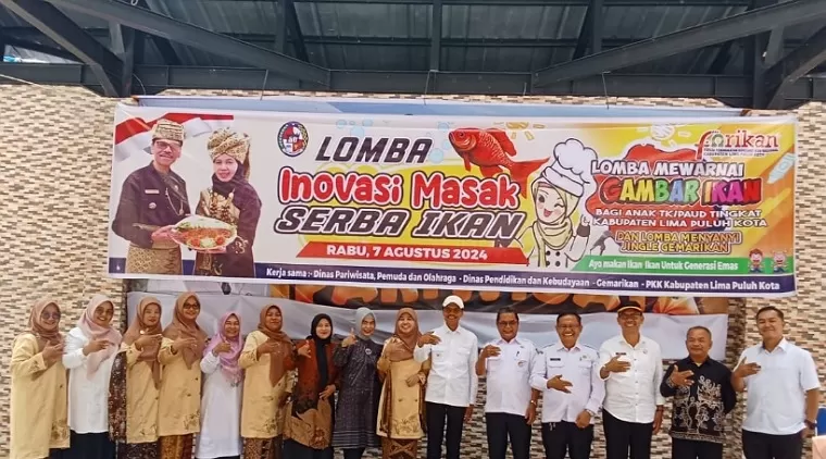 Bupati Safaruddin Membuka Lomba Inovasi Masak Serba Ikan se-Kabupaten Lima Puluh Kota