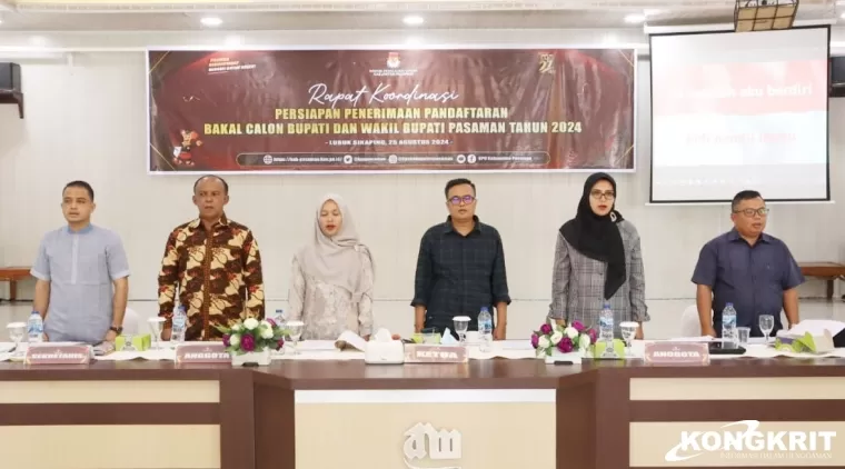 Jelang Pendaftaran Bakal Calon Bupati dan Wakil Bupati 2024, KPU Pasaman Gelar Rakor