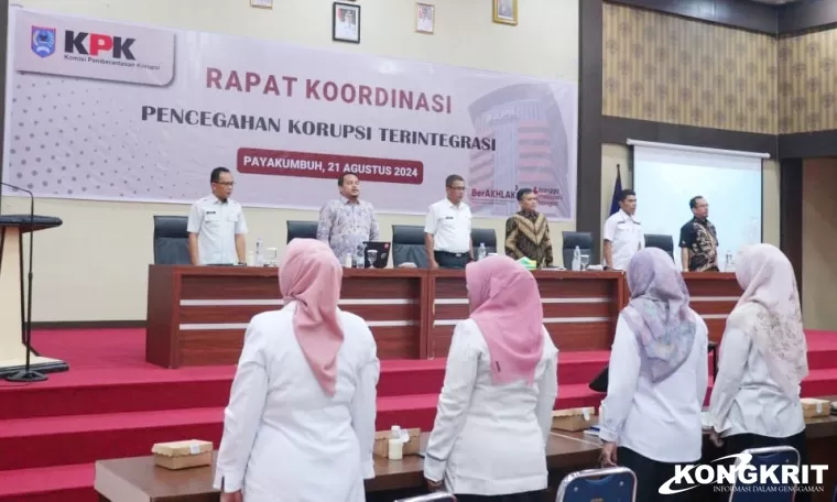 Sekda Kota Payakumbuh Hadiri Rapat Koordinasi Pencegahan Korupsi Terintegrasi KPK RI