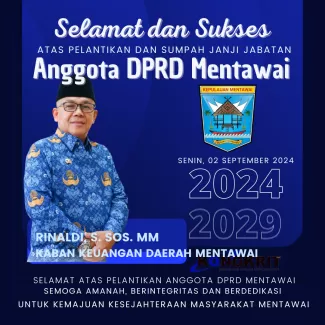 Pelantikan DPRD Mentawai 1