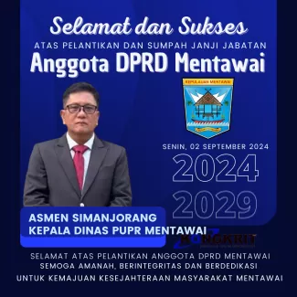 Pelantikan DPRD Mentawai 2