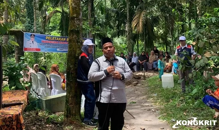 Bupati Padang Pariaman Apresiasi PT. HKI atas Pembangunan Jembatan Gantung Durian Sakok di Nagari Tandikek (Foto: Dok.Istimewa)