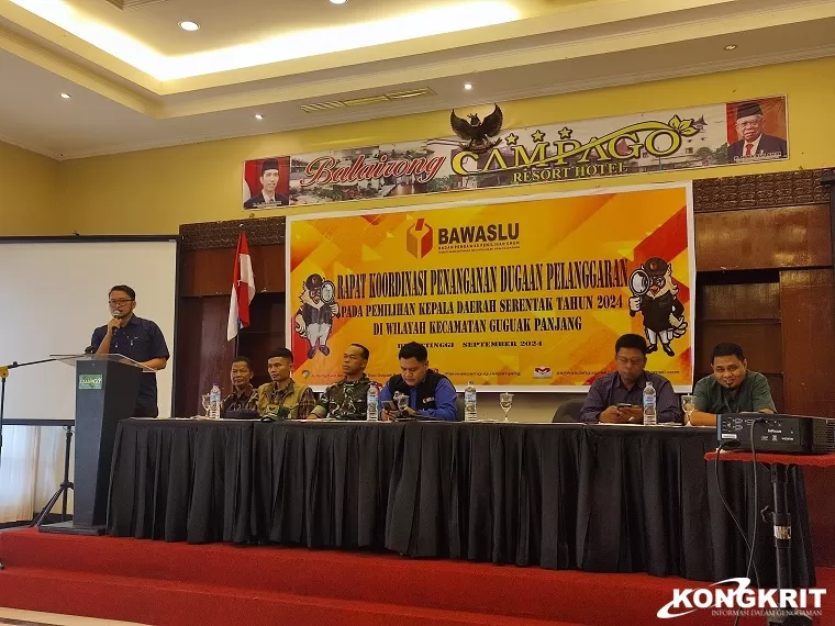 Cegah Politik Uang, Bawaslu Kecamatan Guguak Panjang Gelar Rakor Penanganan Dugaan Pelanggaran Pilkada 2024(Foto: Dok.Istimewa)