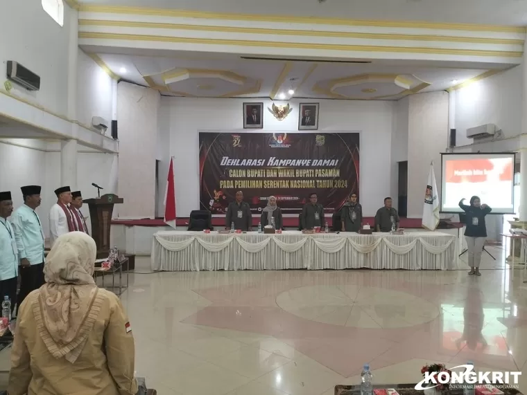 KPU Pasaman Gelar Deklarasi Kampanye Damai untuk Pemilihan Bupati 2024 (Foto: Dok.Istimewa)