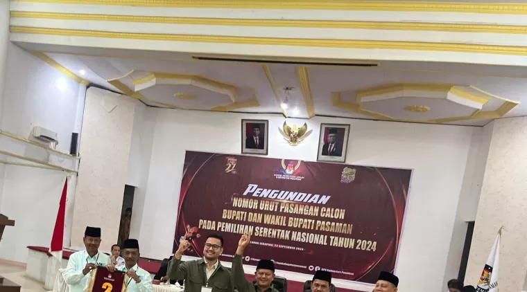 Penetapan nomor urut calon kepala daerah yang digelar KPU, Senin (23/9/2024)