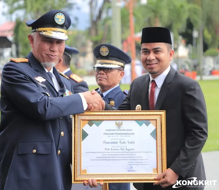 Peringati Harhubnas 2024, Kota Solok Raih Penghargaan Bergengsi Piala Wahana Tata Nugraha (Foto: Dok.Istimewa)