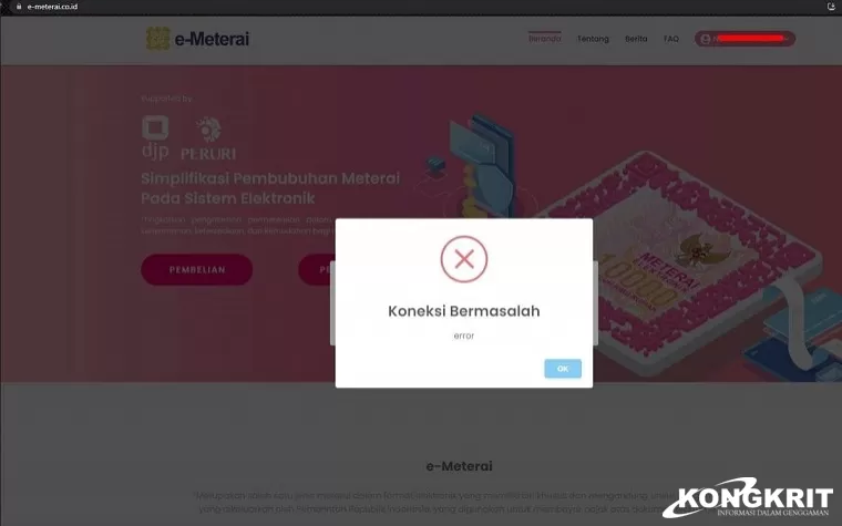 Situs e-Meterai Peruri Error Saat Daftar  CPNS? Jangan Khawatir, Ini 2 Link Alternatif yang Bisa Digunakan (Foto: Dok.Istimewa)