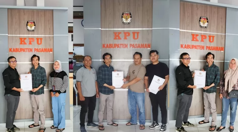 Tiga Bapaslon Bupati Pasaman Perbaiki Berkas Pendaftaran ke KPU