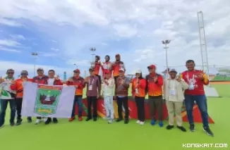 Atlet Sepatu Roda Kota Pariaman Borong 2 Medali di PON XXI Aceh-Sumut 2024 (Foto: Dok.Istimewa)