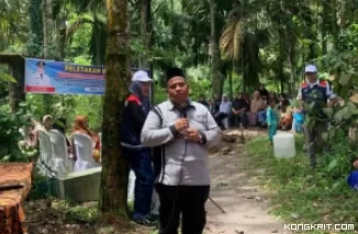 Bupati Padang Pariaman Apresiasi PT. HKI atas Pembangunan Jembatan Gantung Durian Sakok di Nagari Tandikek (Foto: Dok.Istimewa)