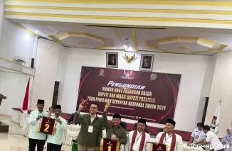 Penetapan nomor urut calon kepala daerah yang digelar KPU, Senin (23/9/2024)