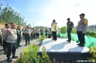 Meninjau Progres Pembangunan IKN: Menteri PUPR dan Kapolri Kunjungi Embung MBH dan Infrastruktur Strategis