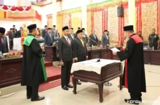 Muhajir Muslim dan Riza Saputra Resmi Dilantik Sebagai Pimpinan DPRD Kota Pariaman 2024-2029 (Foto: Dok.Istimewa)