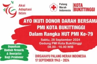 Peringati HUT PMI Ke-79, PMI Bukittinggi Gelar Aksi Donor Darah Massal