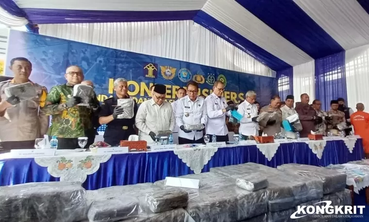 BNNP Sumbar Gagalkan 624 Kg Ganja, Pj Wali Kota Padang Beri Apresiasi