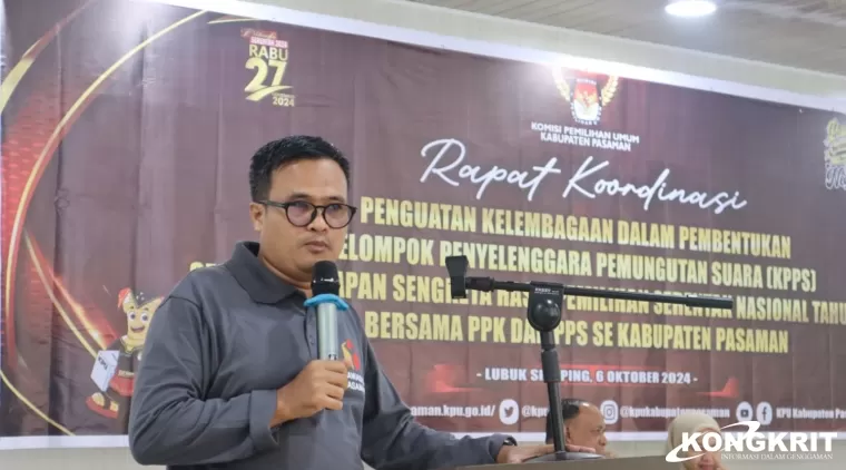 KPU Gelar Rakor Penguatan Kelembagaan dengan PPK dan PPS se Kabupaten Pasaman