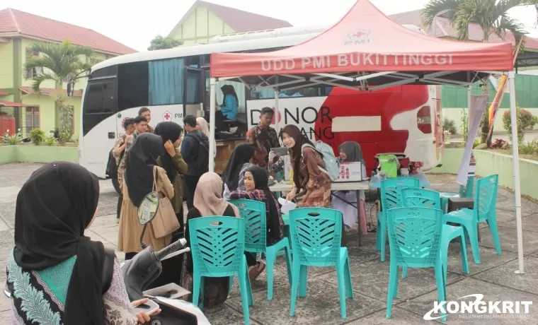 PMI Kota Bukittinggi Sukses Gelar Donor Darah di UIN SMDD Bukittinggi, 36 Kantong Darah Berhasil Terkumpul