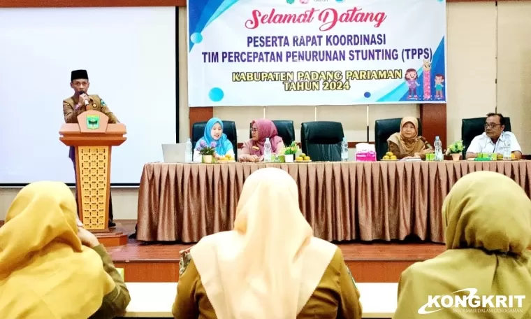 Rakor TPPS Padang Pariaman, Asisten I Canangkan Target Penurunan Stunting 14% di Tahun 2024