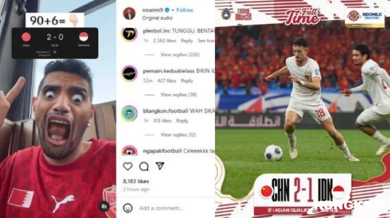 Timnas Indonesia Kalah dari China, Selebgram Bahrain Buat Konten Provokatif